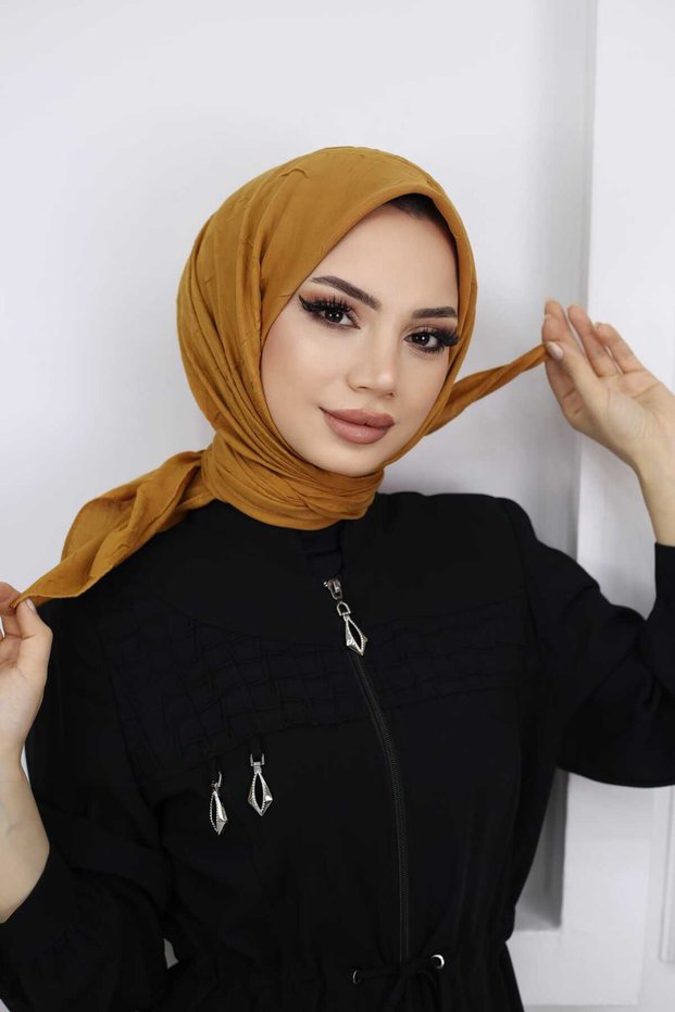 Tesettür Kadın Bambu Kraş Eşarp