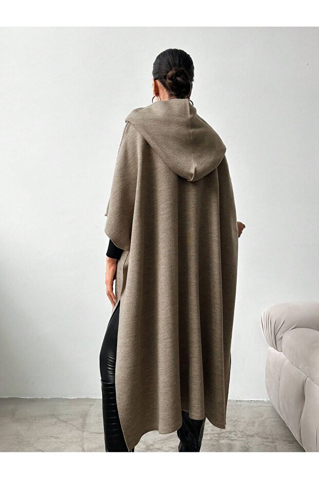 kapşonlu panço - 3