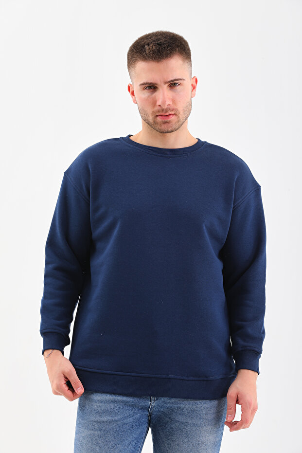 سويت شيرت ماكس كبير الحجم بياقة دائرية - 5