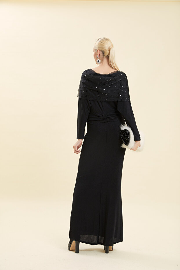 Taş İşlemeli Elbise - 3