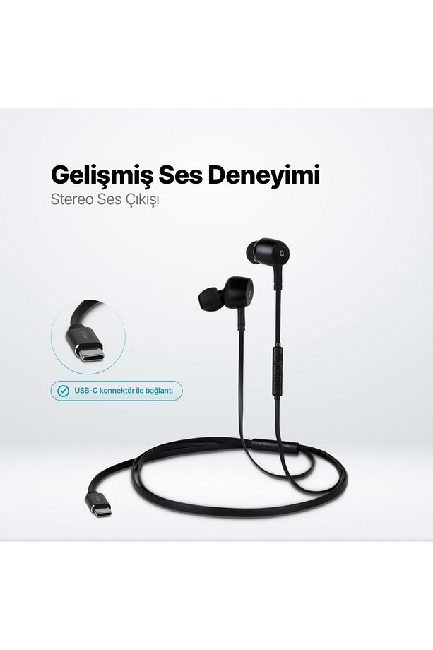 Pop 2 USB-C Stereo Mikrofonlu Kulakiçi Kulaklık - 2