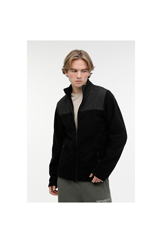 ML VICTOR SİYAH ERKEK POLAR HIRKA - 1