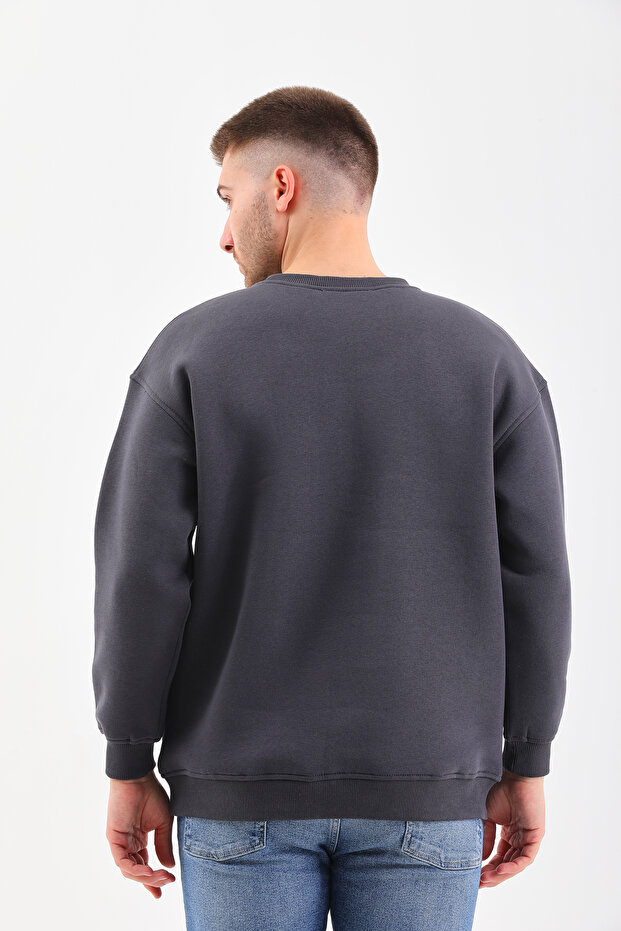 Max Bisiklet Yaka Oversize Sweatshirt - 5