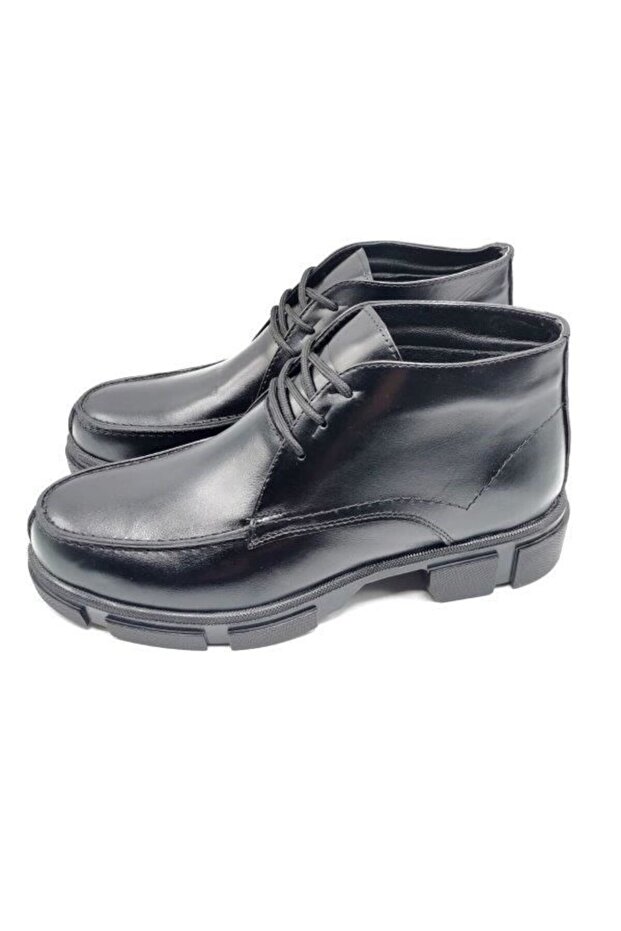 Siyah Yüksek Tabanlı Erkek Bot - 2