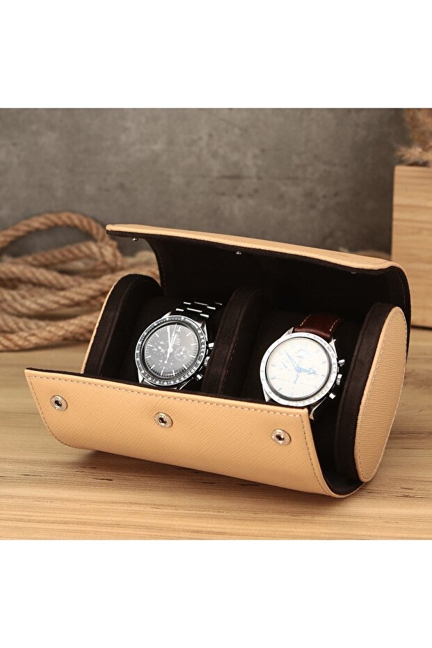 Gerçek Deri Saat Kutusu Saat Saklama Kutusu Saat Rollu Rolex Kutusu Omega Kutusu Iwc Kutusu - 2