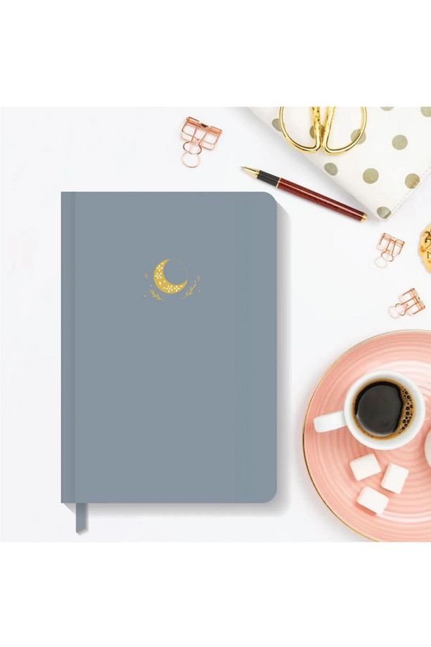 Notebook Lastikli Sert Kapak Noktalı Defter 13x21 Cm Hardcover Notebook Grey - 2