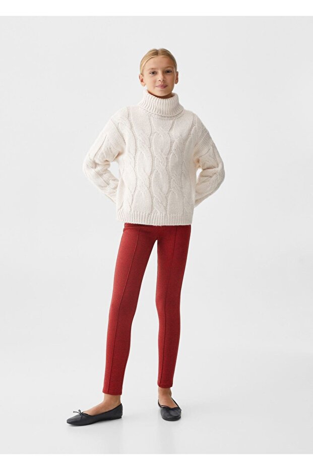 Red Leggings for Kids - 2