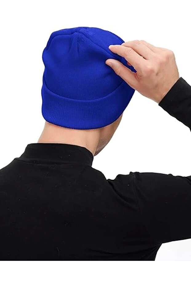 Saks Mavi Unisex Basic Bere - 3