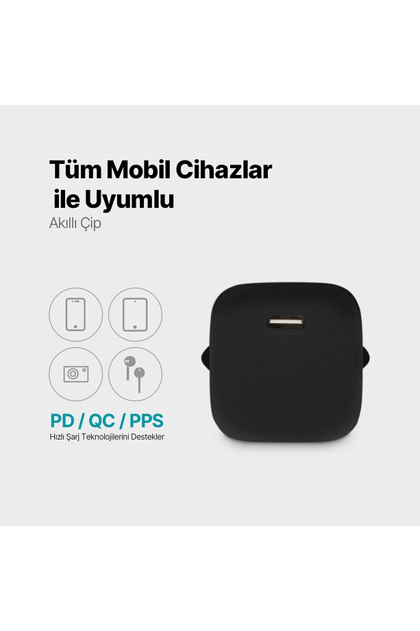 SmartCharger 30W PD USB-C Seyahat Hızlı Şarj Aleti - 3