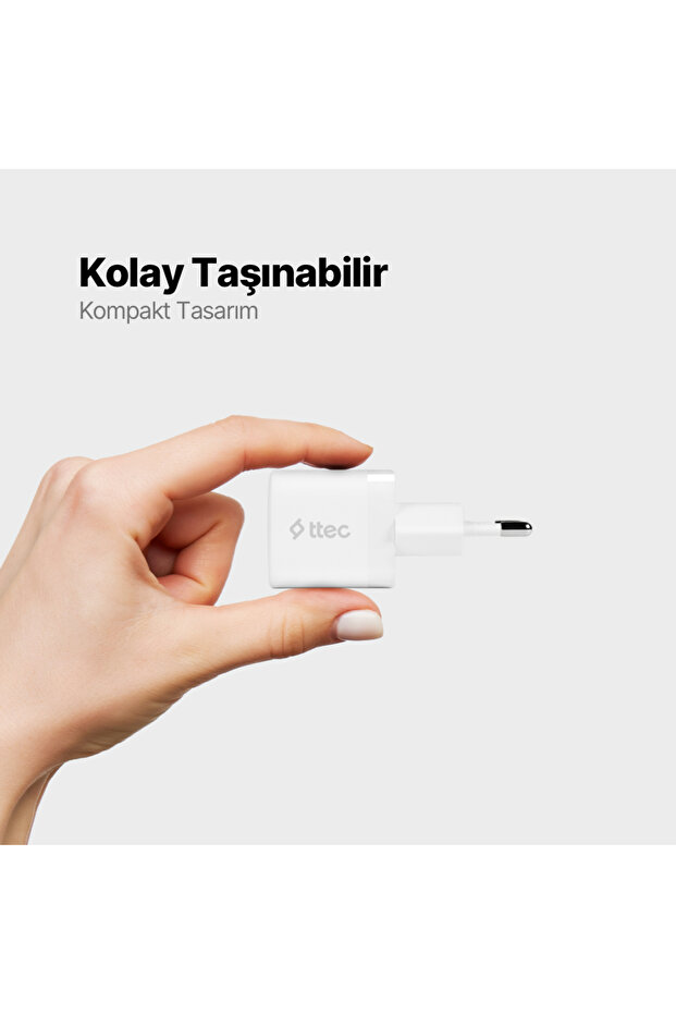 SmartCharger 30W PD USB-C Seyahat Hızlı Şarj Aleti - 5