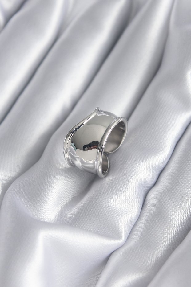 Color Plate Silver Women's Ring