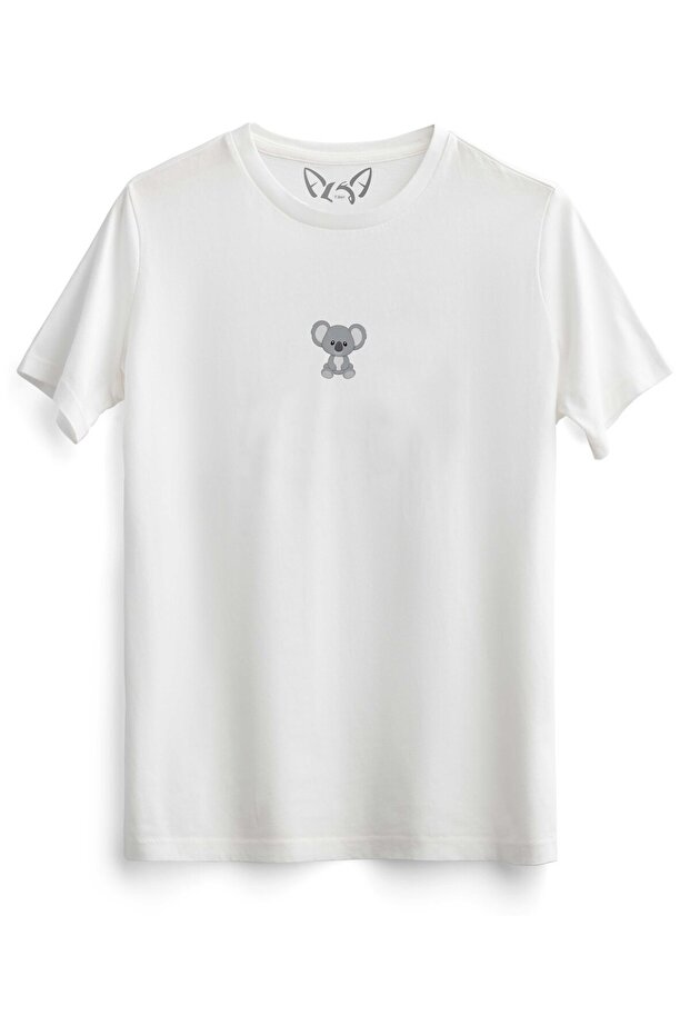 Animal Koala Digital Printed Kids White T-shirt