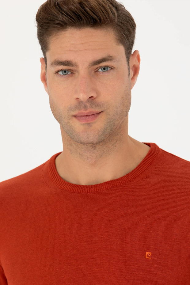 Kiremit Slim Fit Basic Pullover - 2