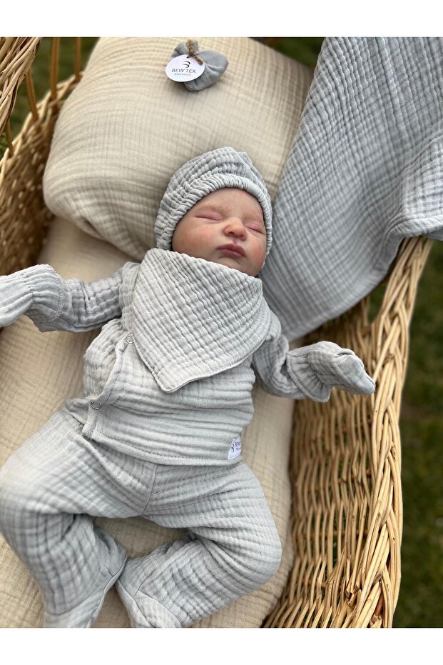 Müslin Yeni Doğan Set - 4