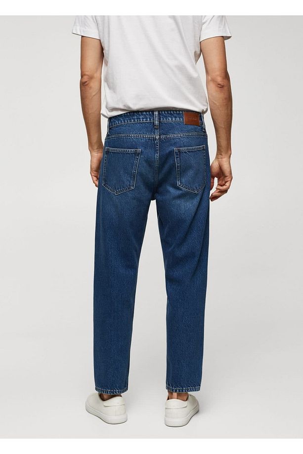 Koyu renk tappered-fit kot - 4