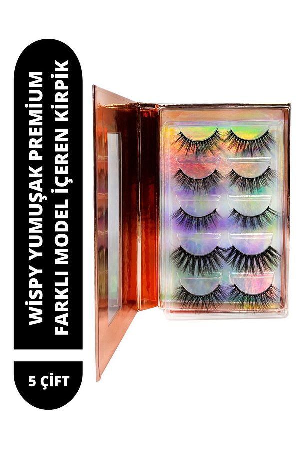 Wispy Premium 3d Volume Ipek Kirpik 5 Çift - 1