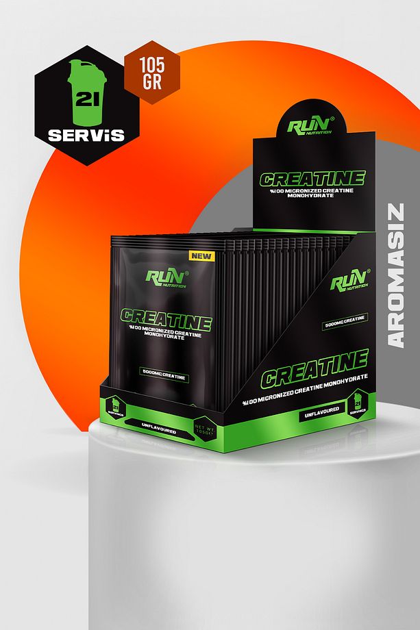 Creatine - 21 Adet - Aromasız - 105g - Tek Kullanımlık Paketler - 1