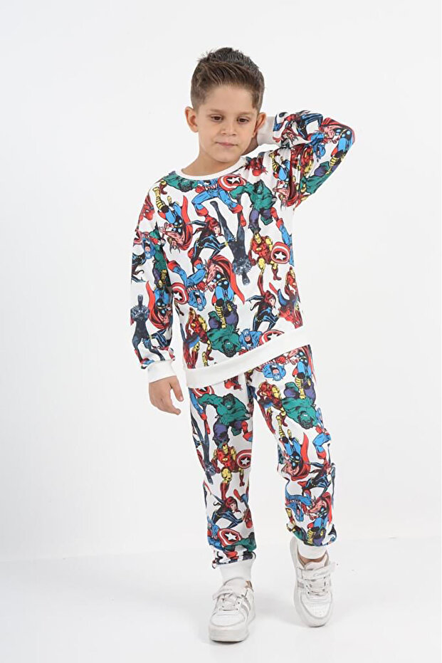 Character Patterned Boy's Set