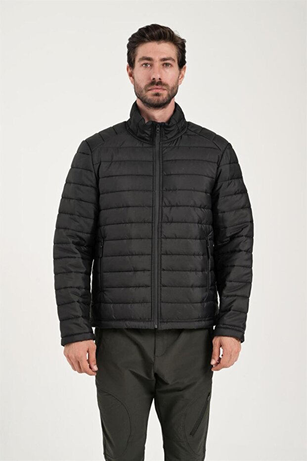 Erkek Siyah Şişme Mont 2311141 - 1