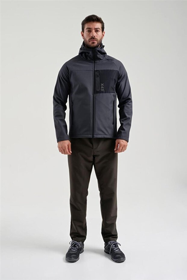 Erkek Antrasit Softshell Mont 2011120 - 2