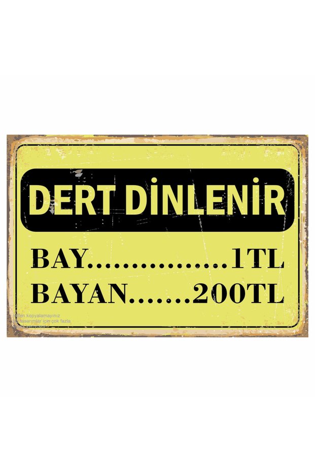 Troubles Rest Bay 1 Tl 200 Tl Fun Funny Graffiti Decor Painting Retro Wood Poster
