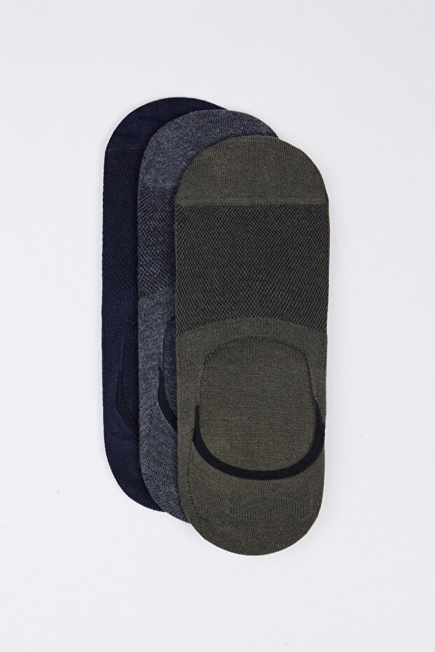 Patterned Invisible Men's Socks - 1