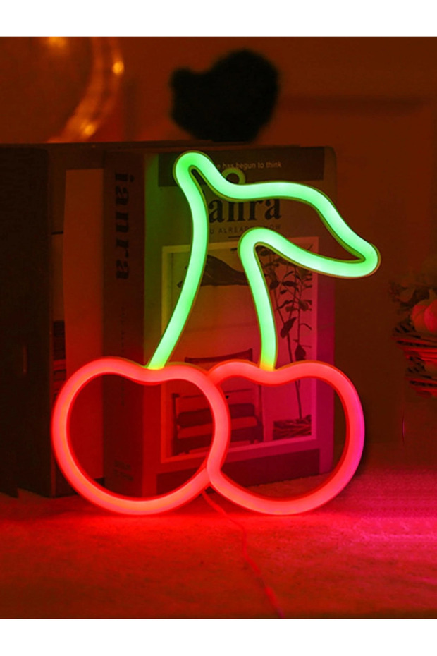 Kiraz Neon Duvar Dekoru - 2