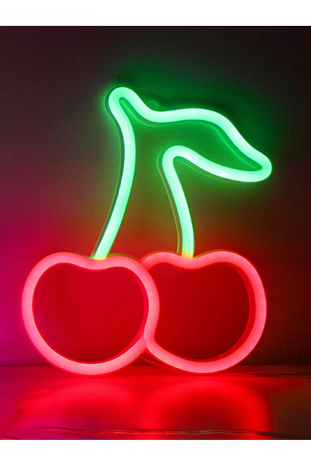 Kiraz Neon Duvar Dekoru - 6