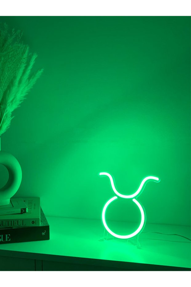 Taurus Neon Desktop Lamp