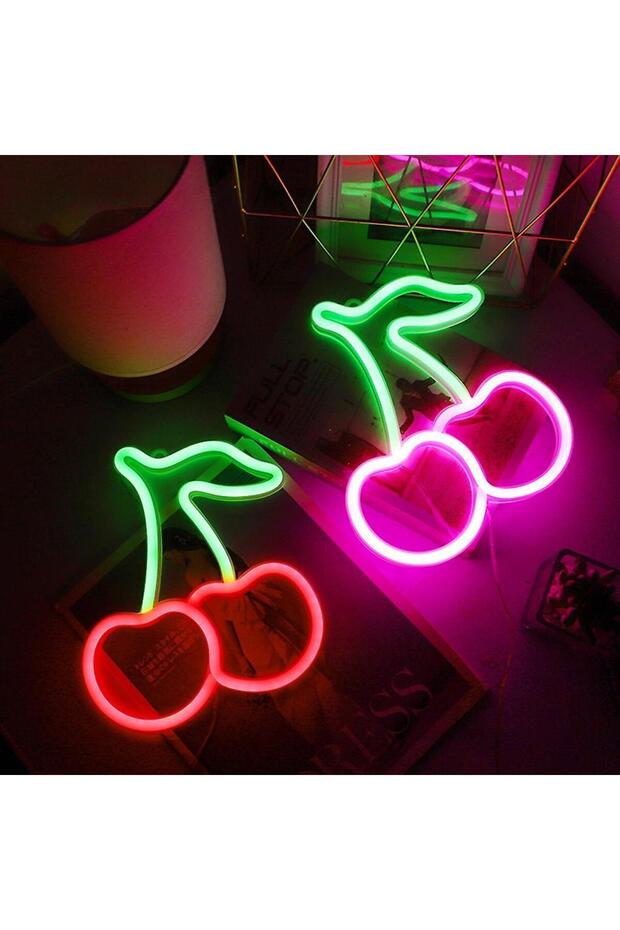 Kiraz Neon Duvar Dekoru - 4