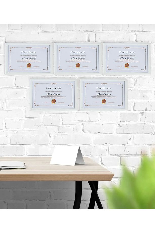 21x30 Sertifika Belge Çerçevesi (5ADET)yatay Dikey Kullanıma Uygun Flaşh Ürün - 1