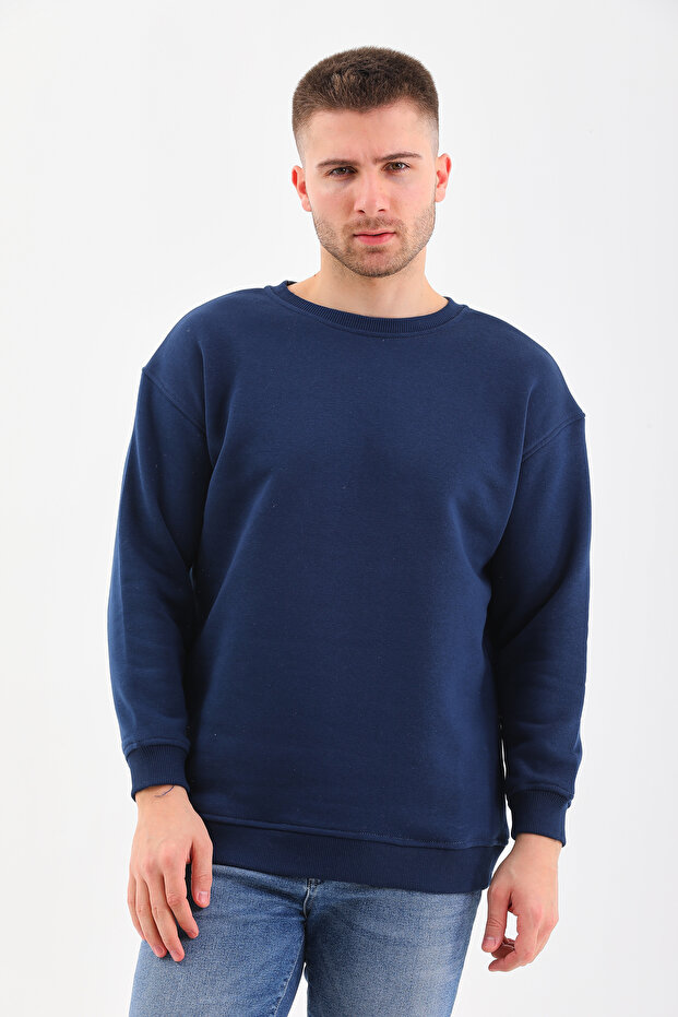 سويت شيرت ماكس كبير الحجم بياقة دائرية - 2