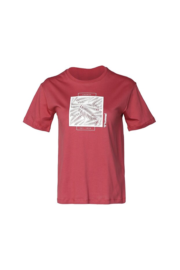 Elise Women's Red Crew Neck T-Shirt