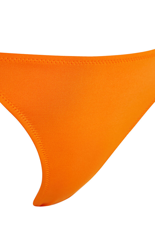 Turuncu Büzgülü Brazilian Bikini Altı TBESS24BA00109 - 7