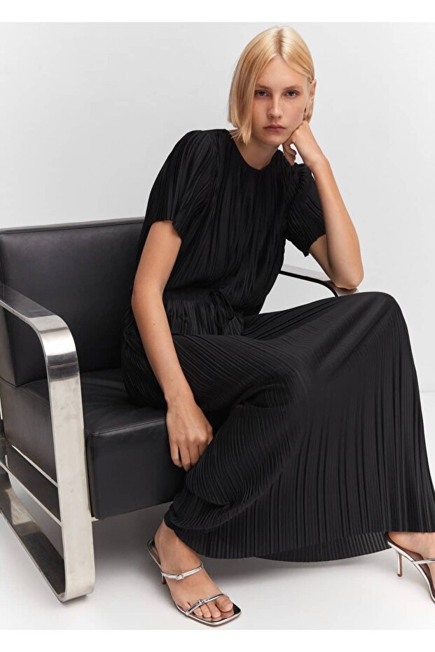 Oversize pileli tişört - 5