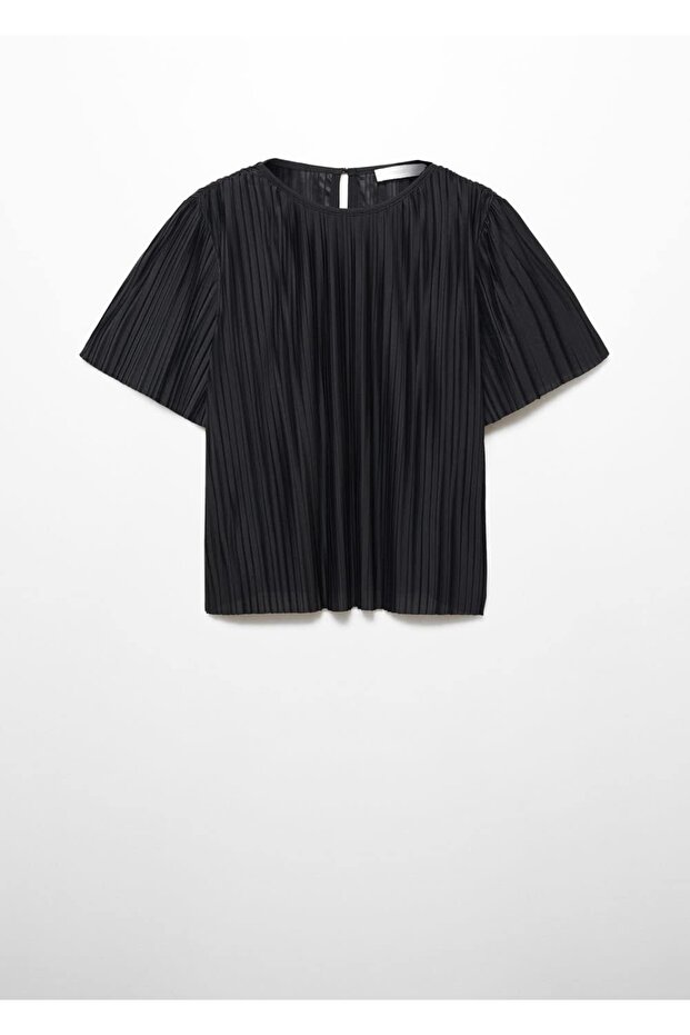 Oversize pileli tişört - 3