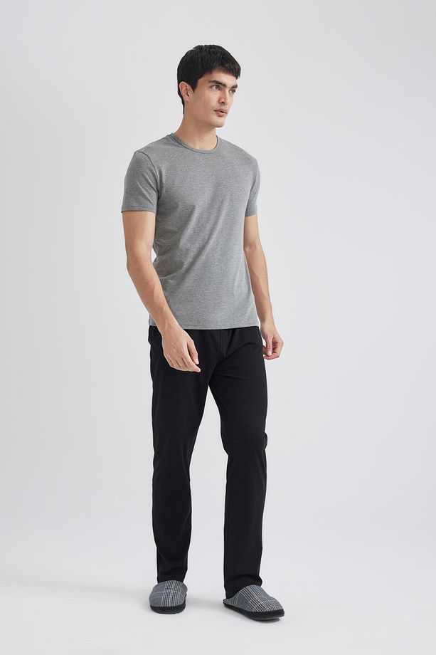 Regular Fit Beli Bağcıklı Düz Paça Cepli Pijama Altı Z7323az24sp - 2