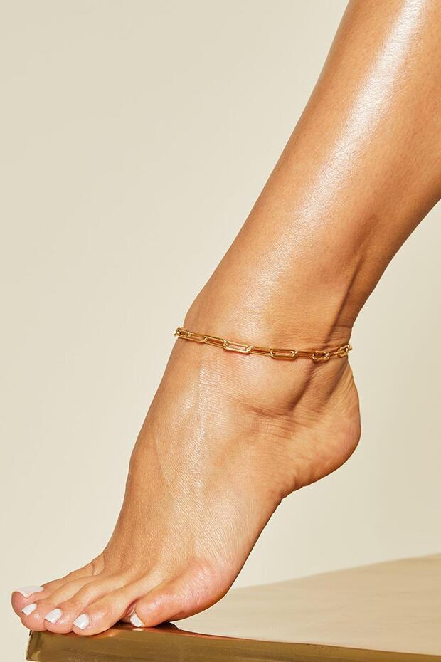 خلخال سلسلة ذهبية اللون - 1