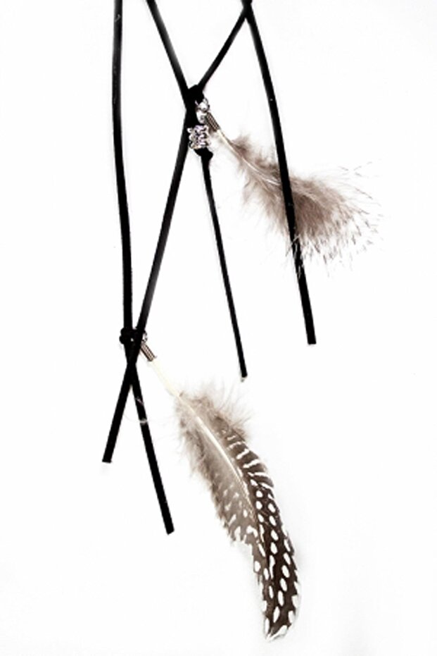 Μαύρο ελαστικό μαλλιών Ινδίας - 5