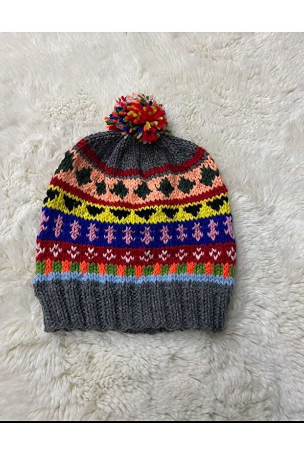 El Örgüsü Bere Eldiven Set - 3