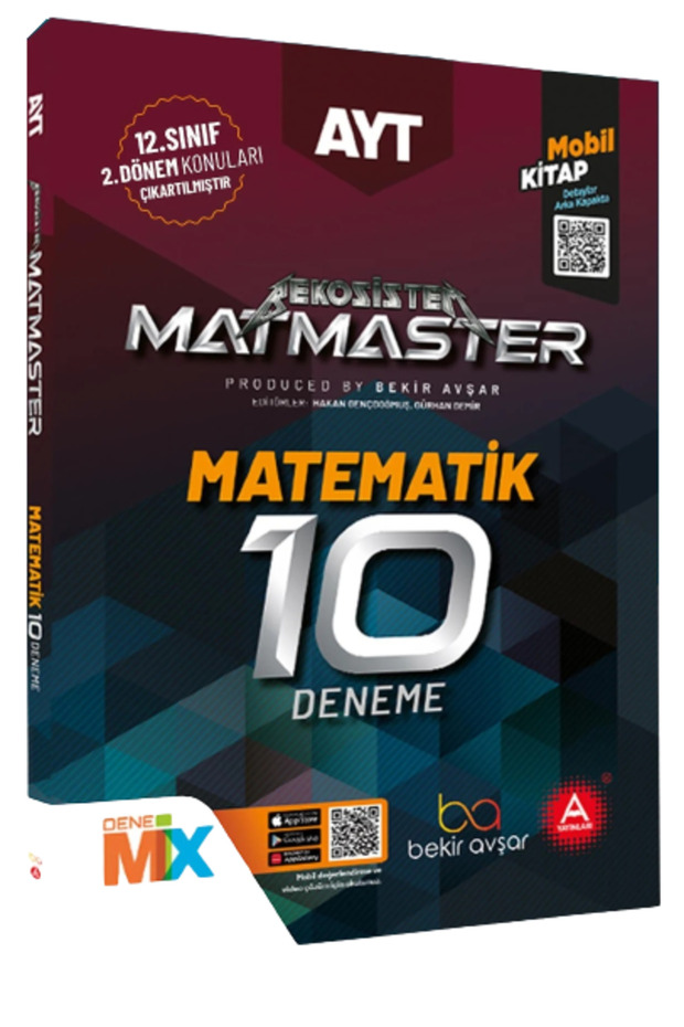 Yks Ayt Matematik Matmaster 10 Deneme Video Çözümlü - 1