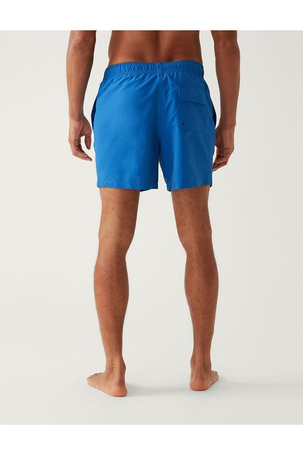 Regular Fit Quick Dry Deniz Şortu - 4