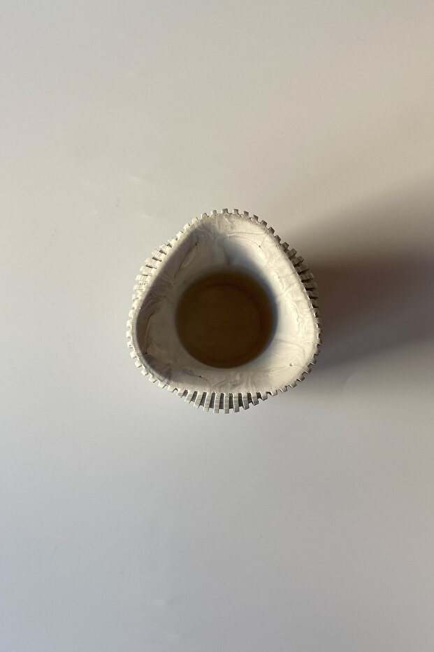 Wavy Toothbrush Holder Marble Pattern - 3