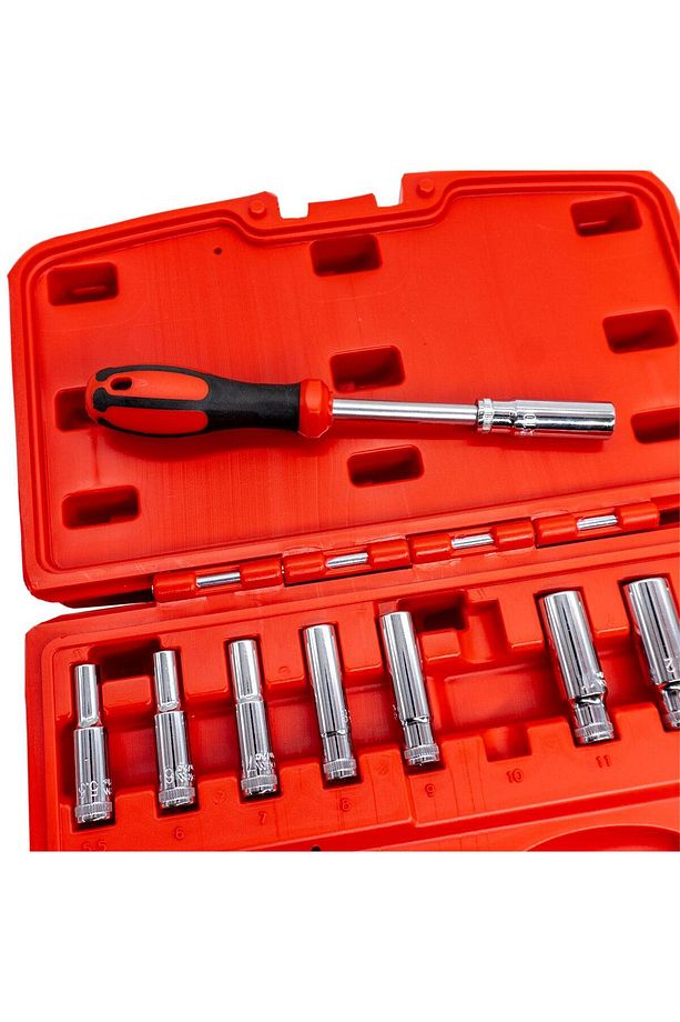 C04-10ph0 1/4'' 6 Köşe Derin Lokma Anahtar Takımı 10 Parça - 5