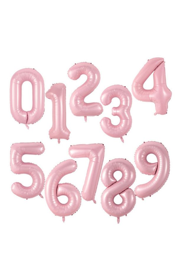 Hello Kitty Balon Set 6 Yaş Hello Kitty Sevimki Kedi Konsept Pembe Rakam Doğum Günü Parti Balon Set - 6