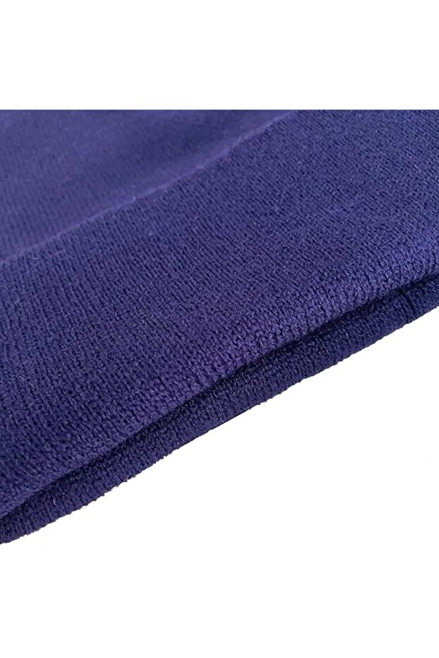 قبعة أساسية للجنسين باللون الأزرق الداكن - 3