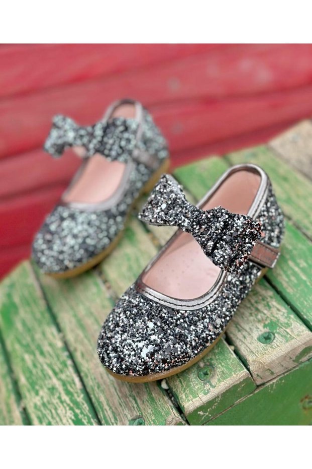 Banded Sequin Detailed Orthopedic Ballerinas, Girls' Ballerinas