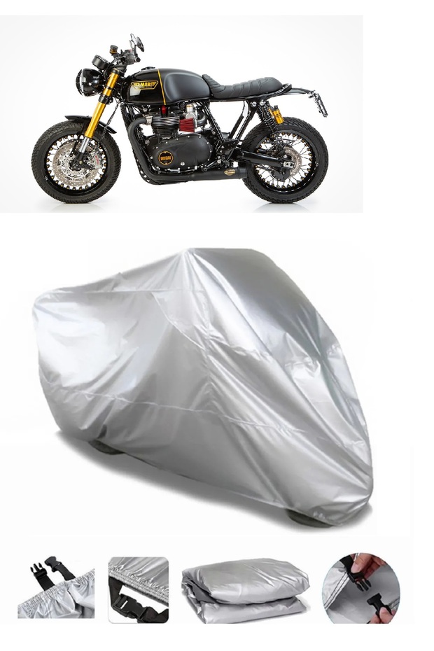 Triumph Thruxton 900 GRAY WATERPROOF MOTORCYCLE BRAND PREMIUM
