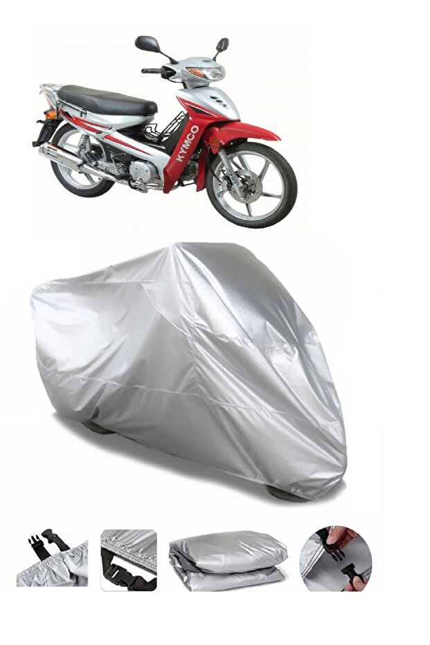 ماركة Kymco Aktiv 110 رمادية مقاومة للماء للدراجات النارية