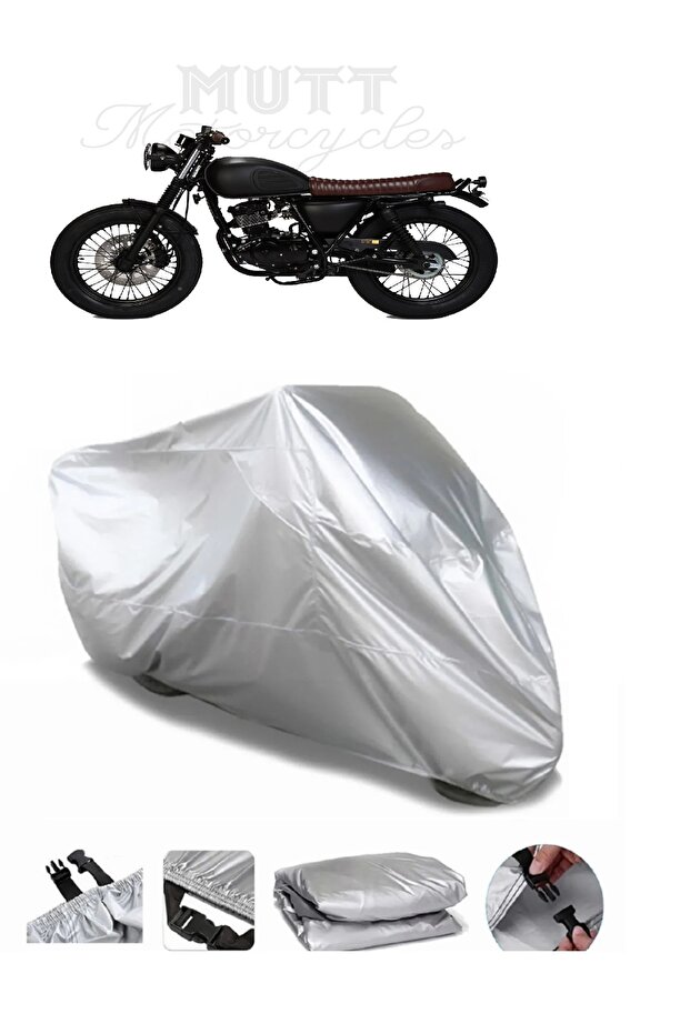 Mutt Mongrel 250 GRAY WATERPROOF MOTORCYCLE BRAND PREMIUM